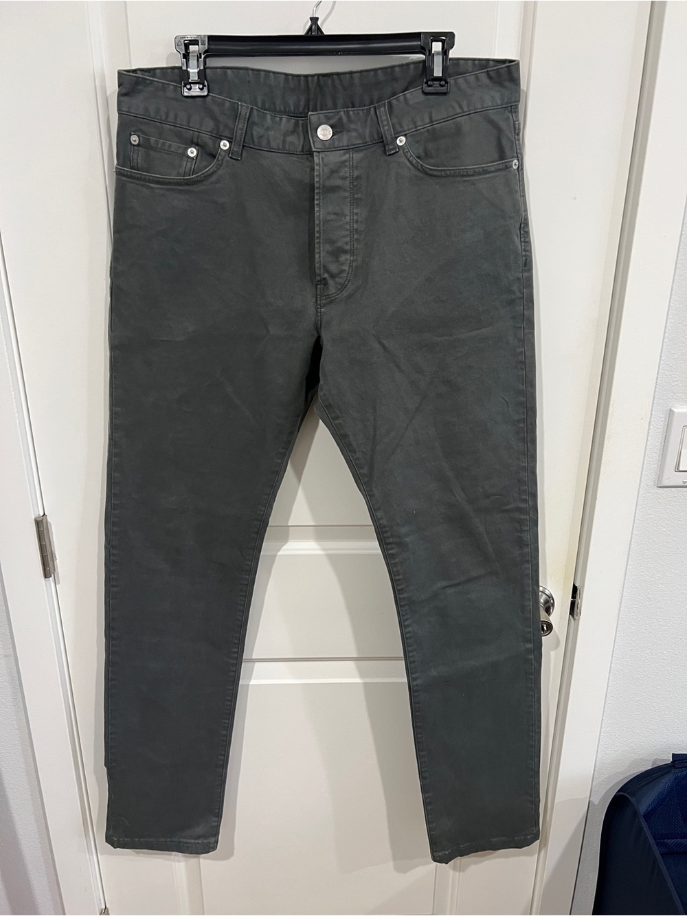 Buck Mason Maverick Slim Officer Pants 12oz Harbor Twill 34x34